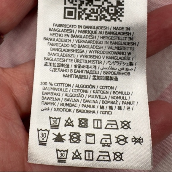 Guess Girl Pink White Striped Sleeveless Sequined camisole Size 10 - Picture 8 of 8